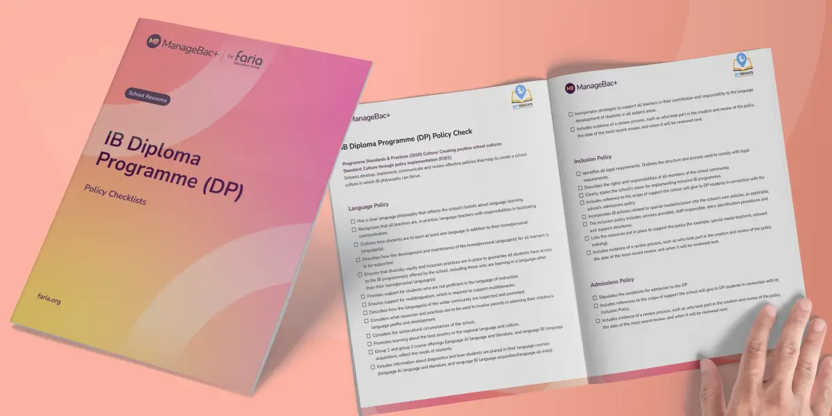 DP Policies Checklist - ManageBac+