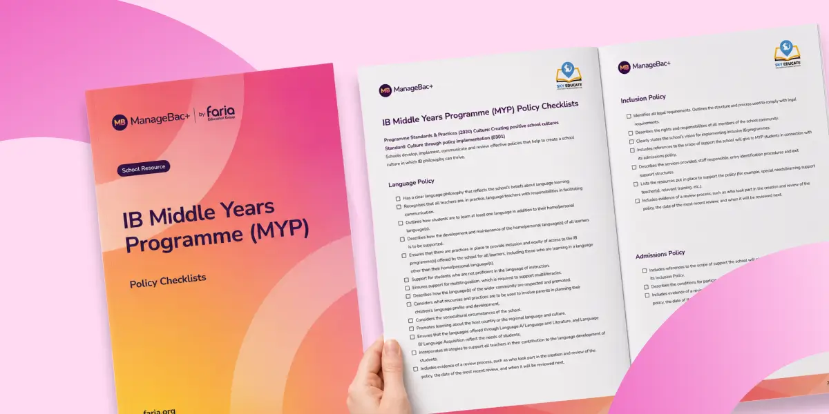 MYP Policies Checklist - ManageBac+