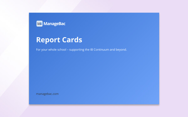 ManageBac+成绩单指南 - ManageBac+
