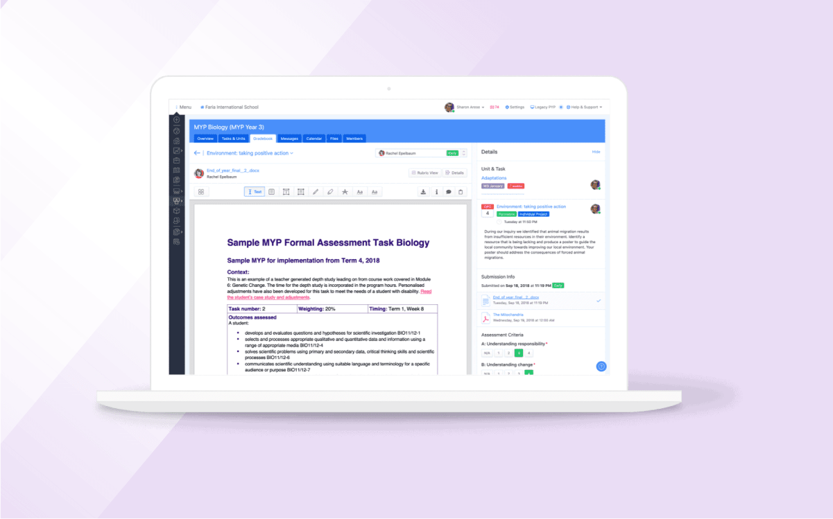 IB MYP - ManageBac+