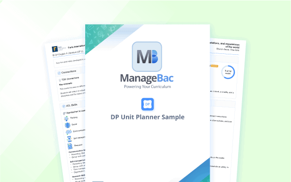DP单元计划样本 - ManageBac+