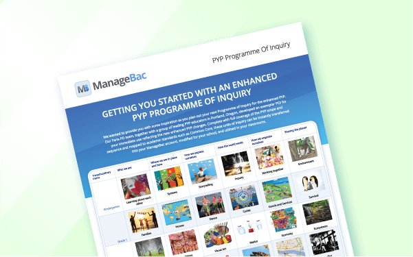 PYP探究项目样本 - ManageBac+